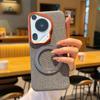 Applicable to Huawei pura11 mobile phone case pura11 cloth pattern pura11 protective case p11pro magnetic suction bracket integrated