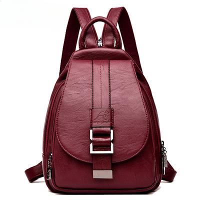 Hohe Qualität Frauen Leder Rucksäcke Vintage Schulter Tasche Weibliche Rucksack Damen Reise Rucksack Schule Taschen für Mädchen Bagpack