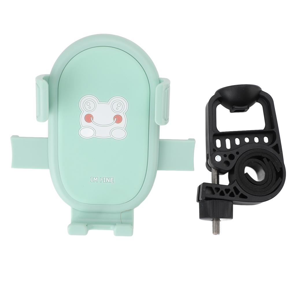 Motorcycle Phone Mount Anti Shake Quick Release Scooter Handlebar Phone Holder Cartoon Printed for