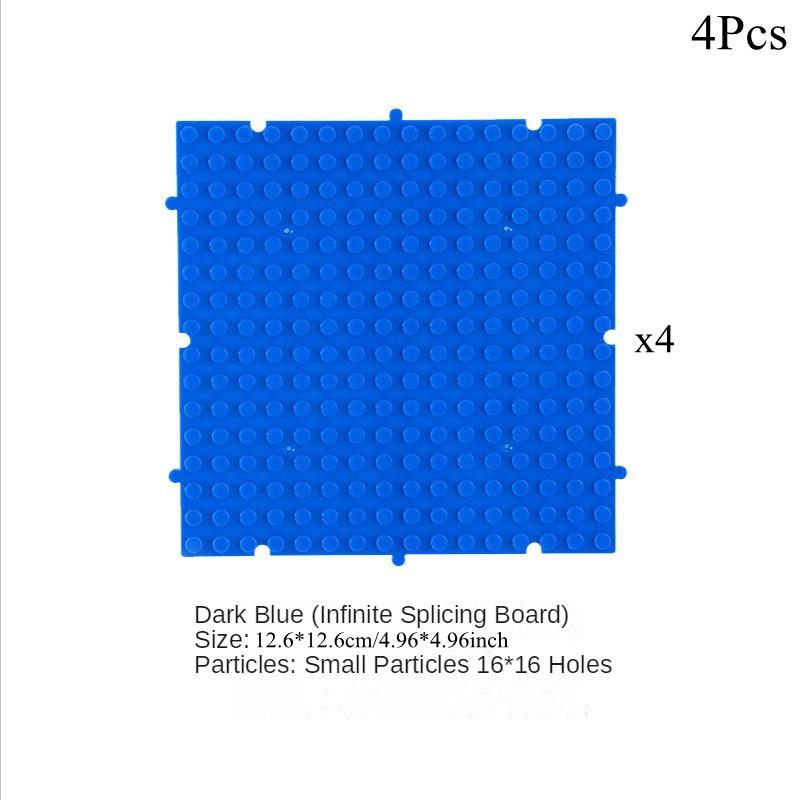 

4pcs 16x16Dots Unlimit Splicing Building Block Base Plate DO-IT-YOURSELF Classcial Bricks Baseplates Assembled Construction Enjoyable Toys синий