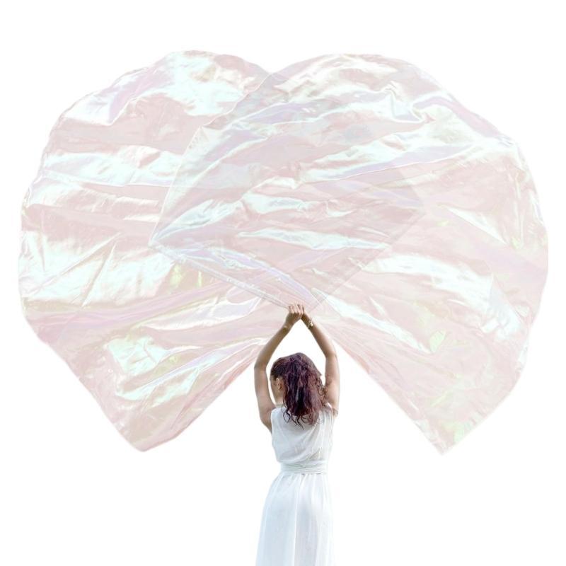 

Praise Dance Worship Flags with Scalable Rod Semicircle Worship Angel Wing Flag