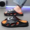 Men Fashion Massage Slippers Indoor/Outdoor Sandals Beach Flip Flop Thick Sole Male Slides Summer Non-Slip Men Shower Slippers