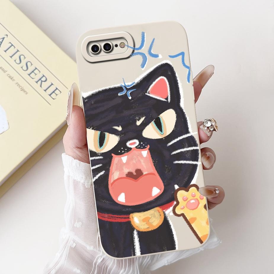 For Apple iPhone 7 Plus Case iPhone8 Plus Luxury Candy Painted Cover Shockproof Phone Case For iPhone 8 iPhone7 Plus Soft Fundas