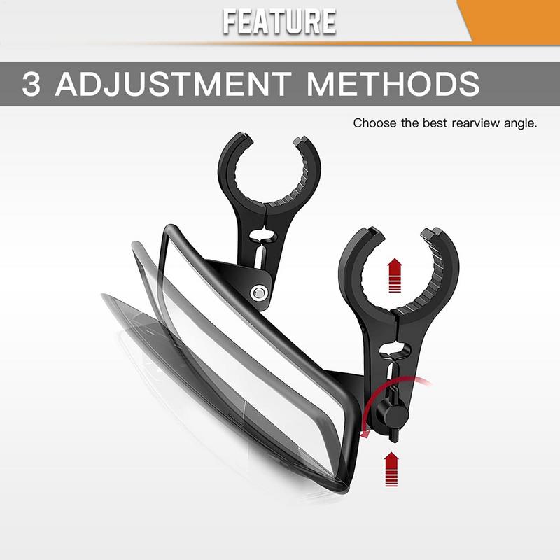 UTVs Rear View Mirror Convex Clamp Mount Center Mirrors Wide Rearview Powersports Accessories Enhanced Visibility For Racing