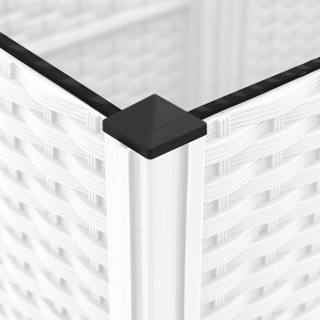 Planter with Trellis White 80 X 40 X 121.5 Cm PP