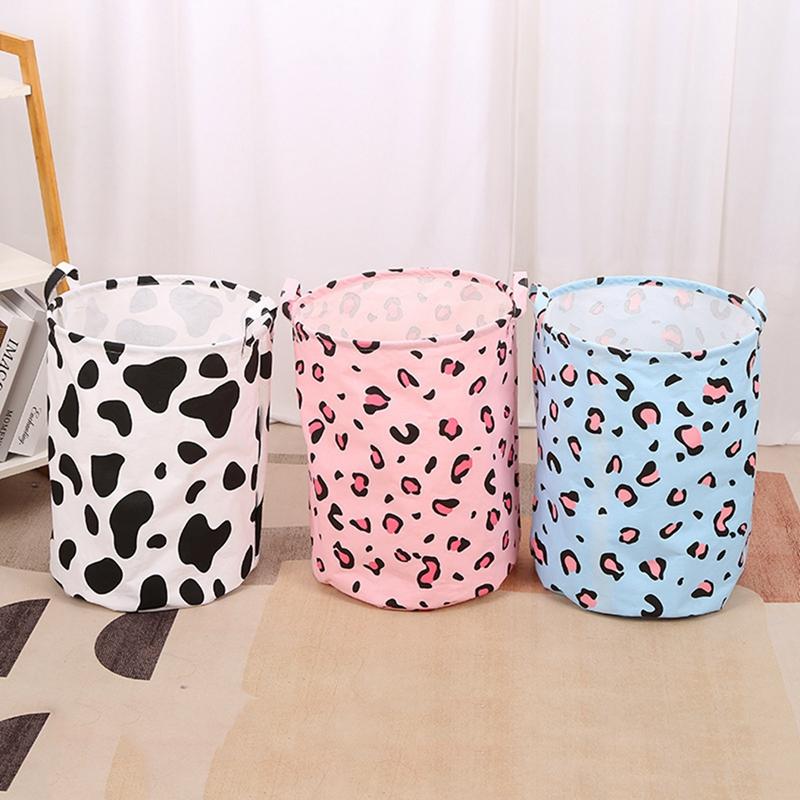 

Household Laundry Basket Cotton Dirty Cloth Basket Portable Foldable Storage Bag Children s Toy Organizer Bucket Bathroom Supply
