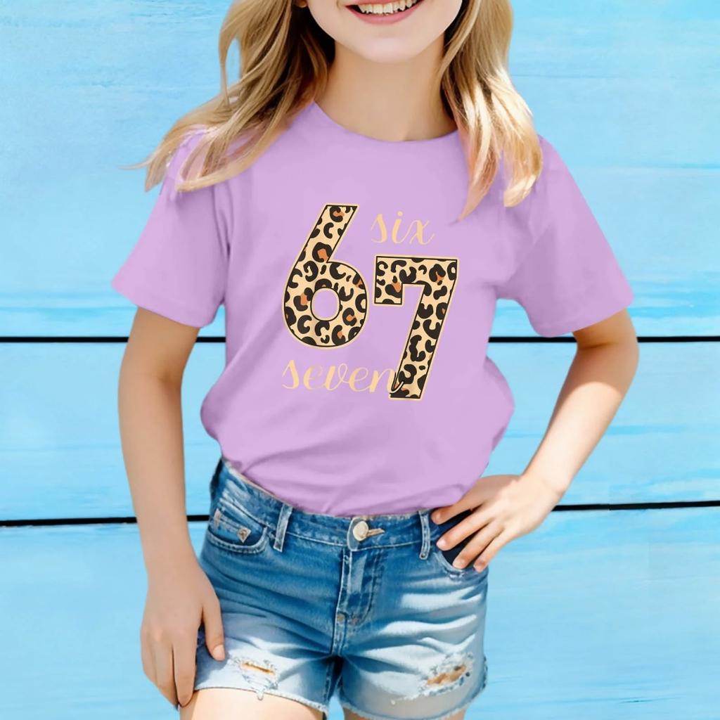 Fashion for Kids Girls Top Fashion Casual Children's Loose Comfortable Tee Clothing