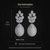 Exquisite Zircon-Inlaid S925 Silver Earrings for Women - Luxurious, High-End Sparkle Jewelry
