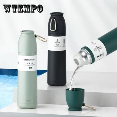 Große Vakuum-Edelstahl-Isolierflasche für männliche und weibliche Studenten, Wasserbecher, Outdoor-Sport, Büro, tragbar, auslaufsicher, Teetasse