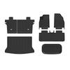 2025 BAIC Jihu T1 TPE Eco-Friendly Floor, Trunk, Backrest, and Carbon Fiber Textured Rear Cargo Mats.