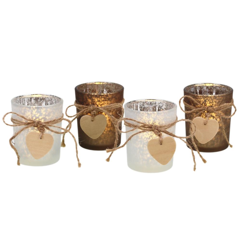 

Creative Heart Shaped Starry Sky Candle Cup Nordic Style Glass Candlestick Qixi Valentine s Day Wedding Atmosphere Decoration