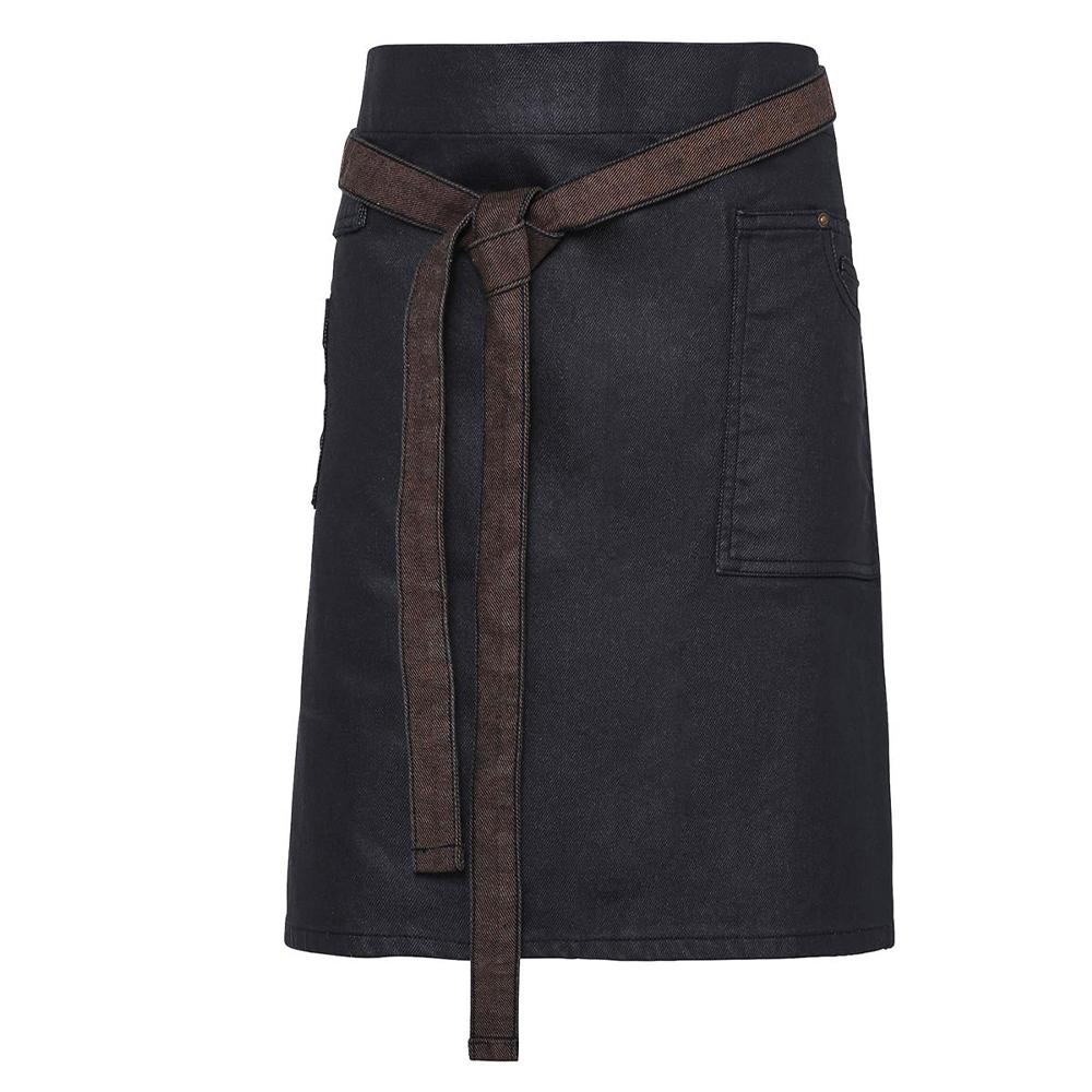 Premier Division Waxed Look Denim Waist Apron