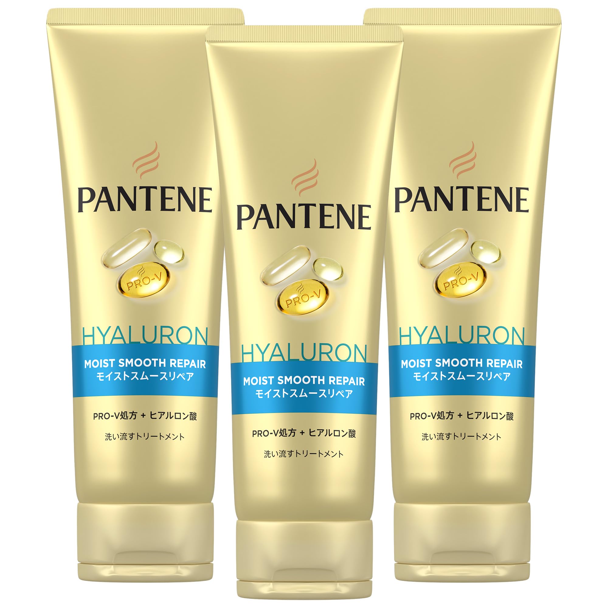 

Pantene Moist Smooth Repair 300g x Extra Large Size Rinse-Off Treatment, 3, (Bulk Purchase)
