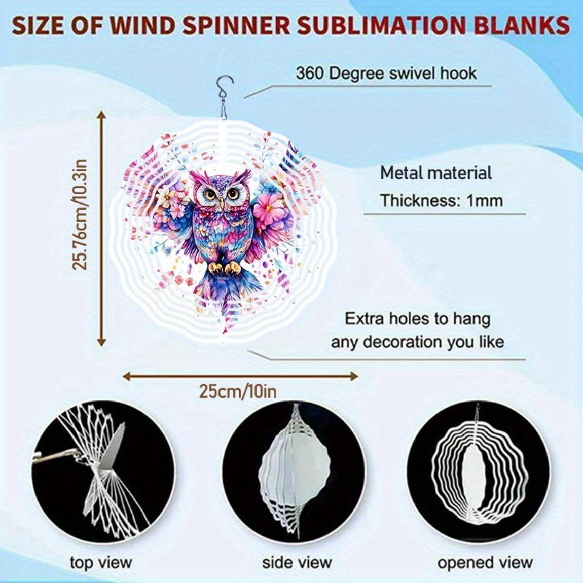 

10-дюймовий підвісний вітряк з гачком, що обертається на 360 градусів, для прикраси балкона та саду, весняно-літній вуличний декор