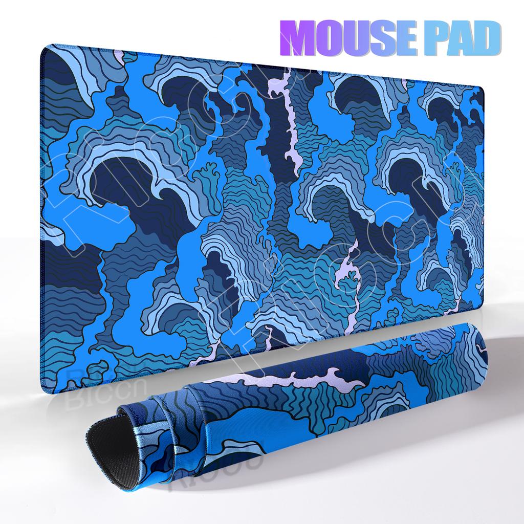 Tappetino per Mouse Grande Mousepad da Gioco Tappetino Rosa per Tastiera da Gioco Tappetino da Scrivania Grandi Onde Tappetino da Scrivania a Onde Tappeto per Armadio PC Tappetino da Gioco Tappetini E-Sports