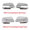 For Kia Sorento 2013-2014 Car Rearview Side Mirror Cover Wing Cap Exterior Door Sticker Frame Case Trim Housing Silver Chrome