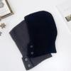 Women's and Men's Couple Daily Button Balaclava Hat