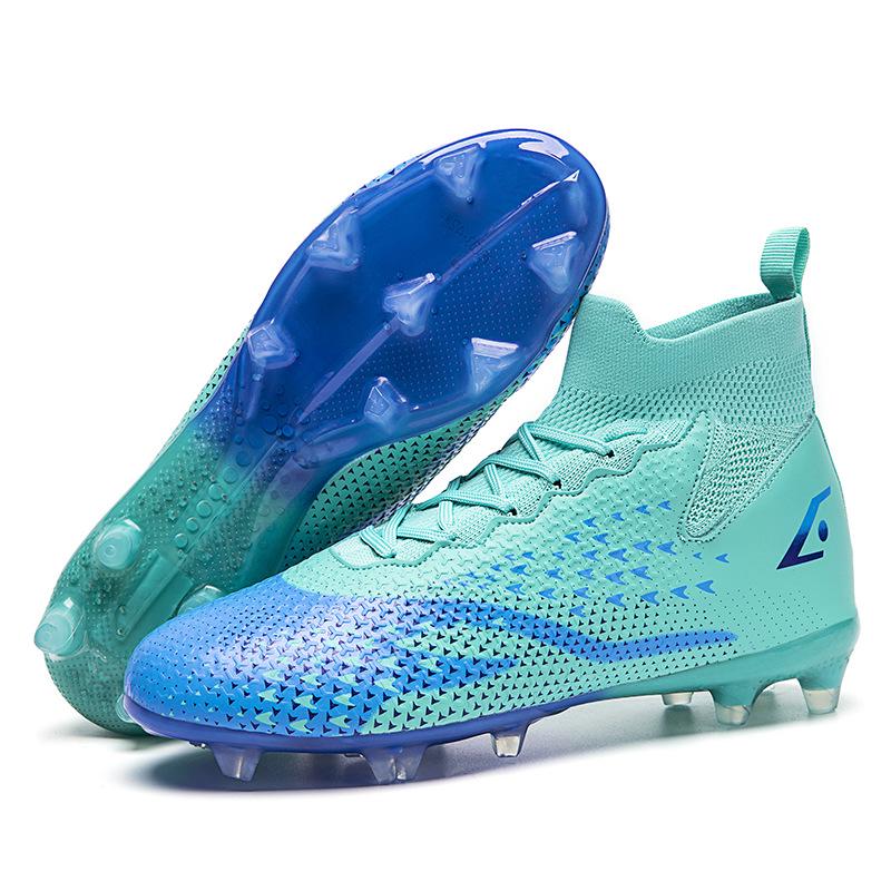 Couples' High-Top Football Shoes with Knitted Socks - Long or Broken-Nail Friendly Sport Trainers for Student Games