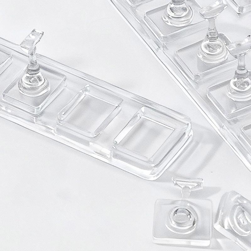Non Magnetic Acrylic Nail Holder Safe for Electronic Devices Lightweight and Portable with Sturdy Base Easy Clean