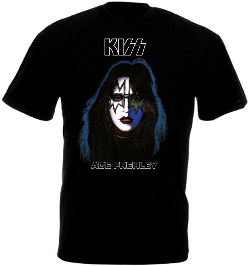 Футболка Ace Frehley Черная Мужская Все Размеры EN808 Унисекс Футболка XXL