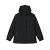 White Series Fashion Casual Water-Resistant Hooded Long Sleeve Jacket Women Jackets Black F11W513705F-BK