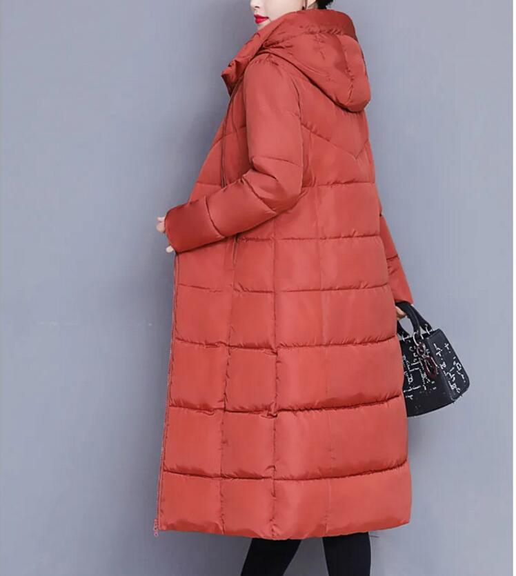 Paltoane de bumbac de lungime medie pentru femei, Paltoane de iarnă, Paltoane plus size, Haine pentru mamă, Îngroșate, Paltoane lungi peste genunchi