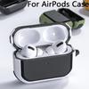 Cover For Airpods Pro 1 2 Case Anti-fall Silicone Cover For Apple AirPods 3 2 1 Case Wireless Earphone Accessories With Keychain