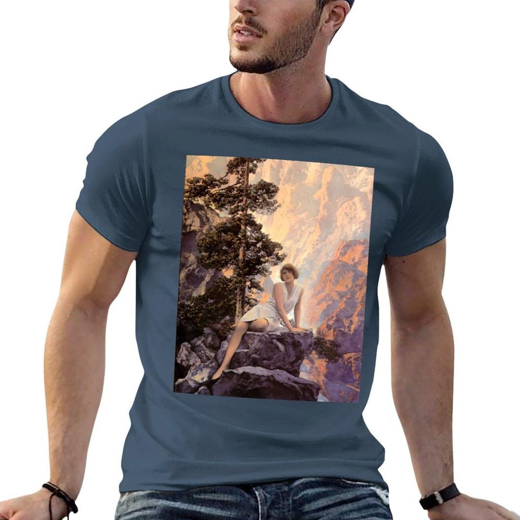 Maxfield Parrish Solitude Tshirt Essential T Shirt Unisex Graphic T Shirt Unisex T Shirt Cotton High Quality Tshirt