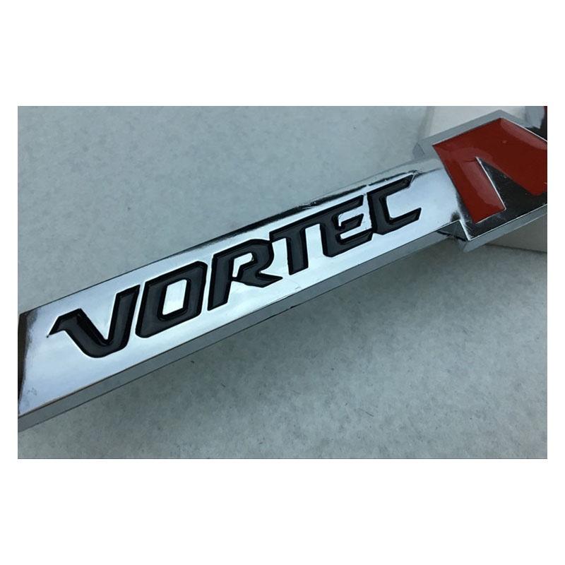 Premium Vortec Max Logo 3d Silver And Red Emblem Badge For Chevrolet Chevy Silverado