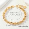 1 Middle Eastern Saudi Style Hollowed Out Love Chain Copper Women's Minimalist Bracelet
