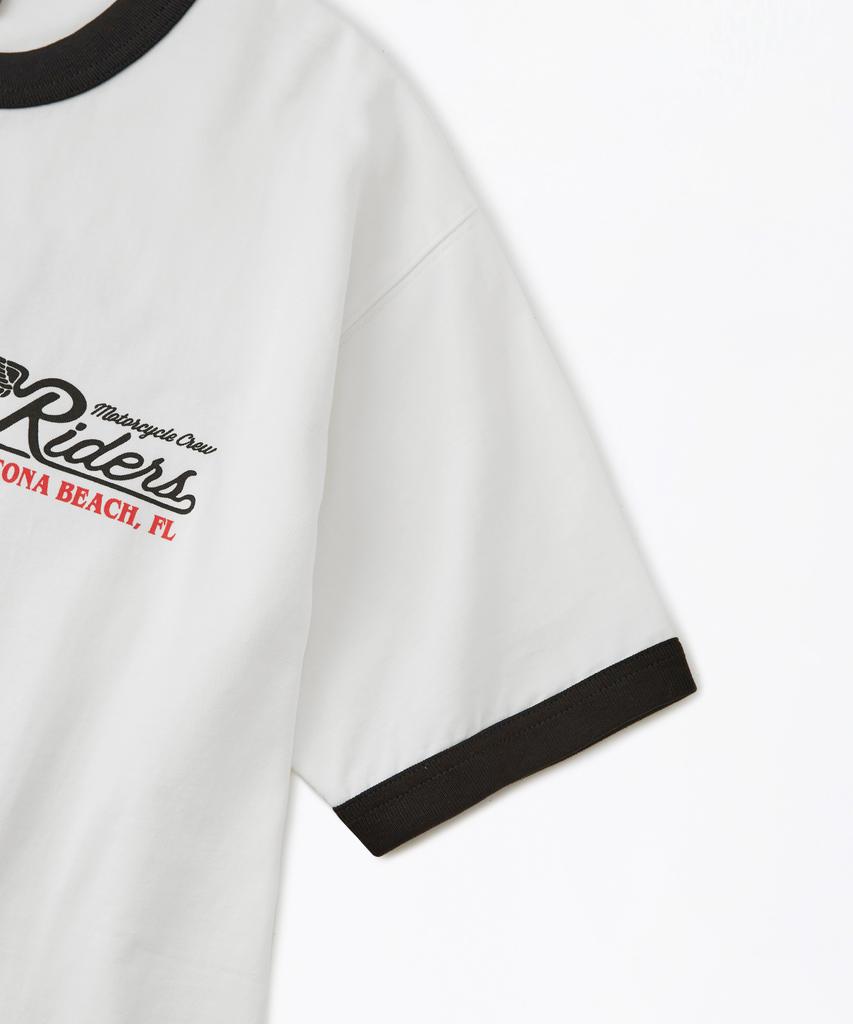OUTSTANDING Mot Series Tee(Ride The Coast)_Off White