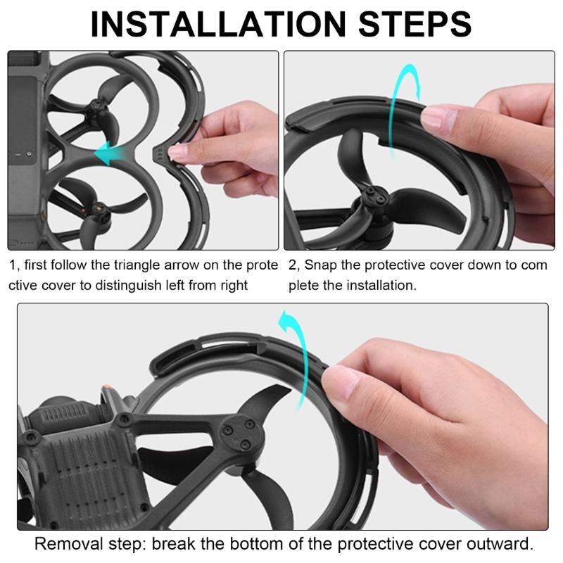 Flight Propellers Guard Set for Avata 2, Lightweight Shock Resistance Flight Propellers Guard For Improve Safety