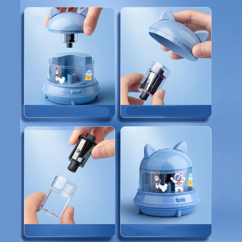 Electric Pencil Sharpener Cartoon Battery Powered Electric Pencil Sharpener for Kid Students