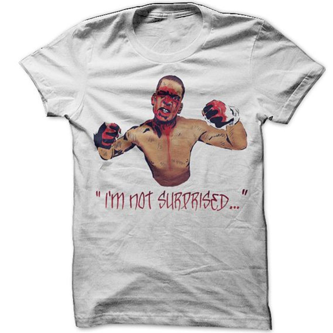 

Diaz Nate Im not surprised white T-Shirt Mens Womens Tees Top short sleeve JJ5256 M