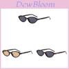 Elliptical Cat Eye Sunglasses With Uv400 Protection For Fashion Girls