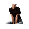 Calvin Klein Jeans Autumn Winter Solid Color Simple Embroidered Letter Round Neck Short Sleeve Regular T-Shirt Women Tops Space-Black 40WH105-UB1