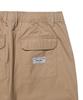 WACKY WILLY Straight Cotton Fatigue Elastic Pants Beige