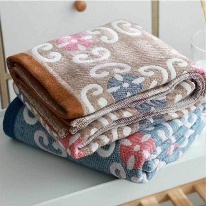 70 X 140cm Cotton Bath Towel Adult Large Towel 4-layer Pure Cotton Gauze Beach Towel Wrapping Towel,1pc