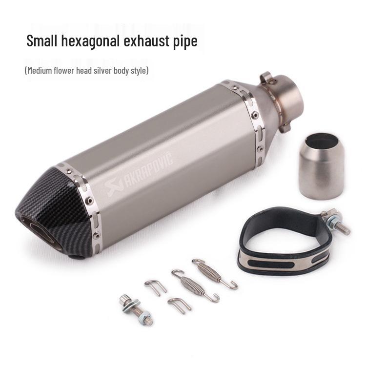 Hexagonal Exhaust Pipe for Motorcycles: Ninja 250, CBR500R, R3, GSX1000