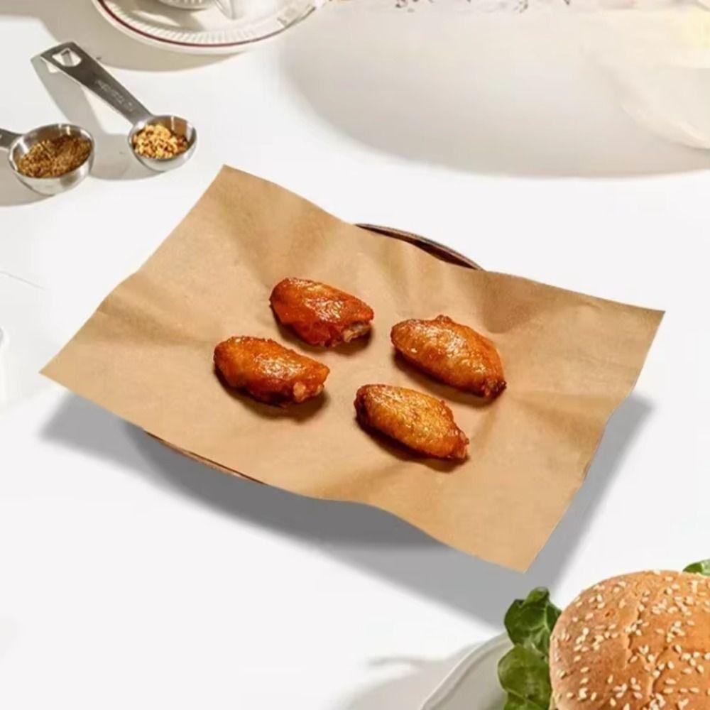 50/100PCS Non-stick Baking Paper Food Grade Baking Sheets New Parchment Paper Sheets Cooking Frying
