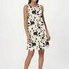 Women's Fashion Beach Dress Sleeveless Round Neck Floral Print Dress