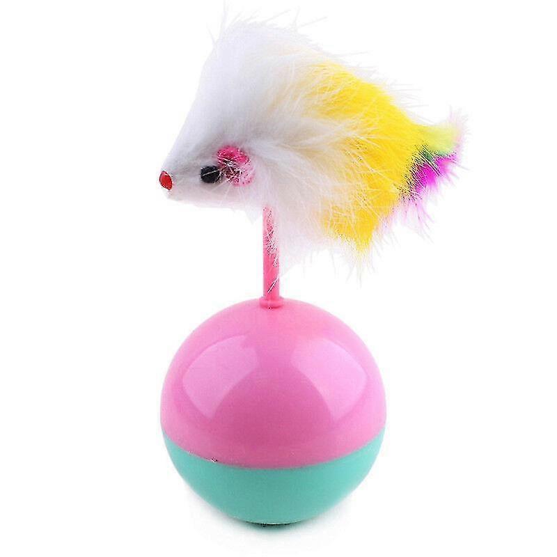 Pet Dog Cat Toys Cat Funny Supplies Mouse Tumbler Toy Plush With Balls Cat Toys