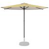 Garden Umbrella with Base 270 X 270 Cm Polyester Rectangular