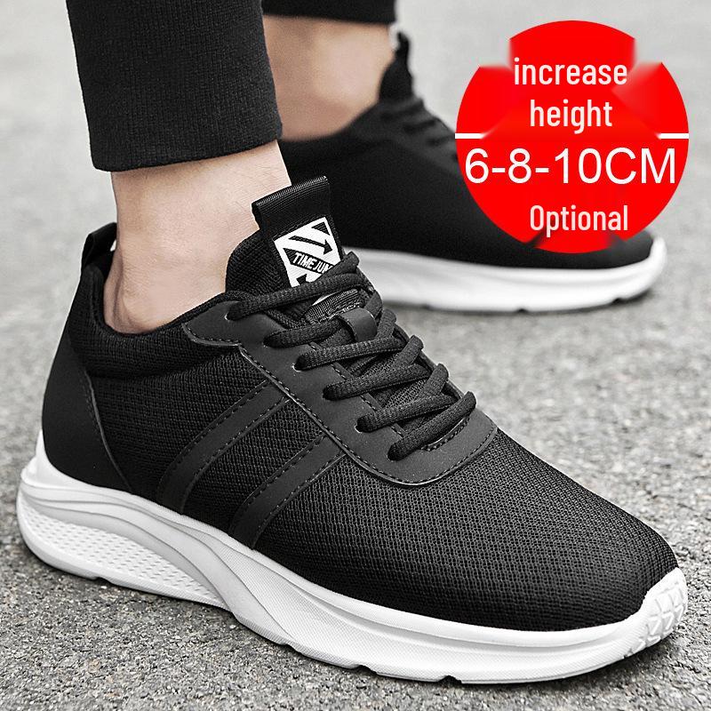 Men's Invisible 10cm Lift Summer Sports Shoes, Mesh Casual 8cm Height Boost Board Sneakers 2022.