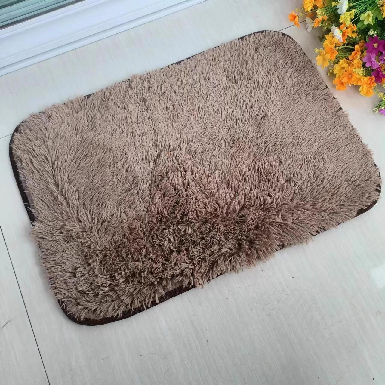 

Північний густий довгошерстий килим: Повністю вкритий килимок для вітальні, спальні чи ліжка - брудонепроникна ковдра. 50*80cm середній коричневий колір