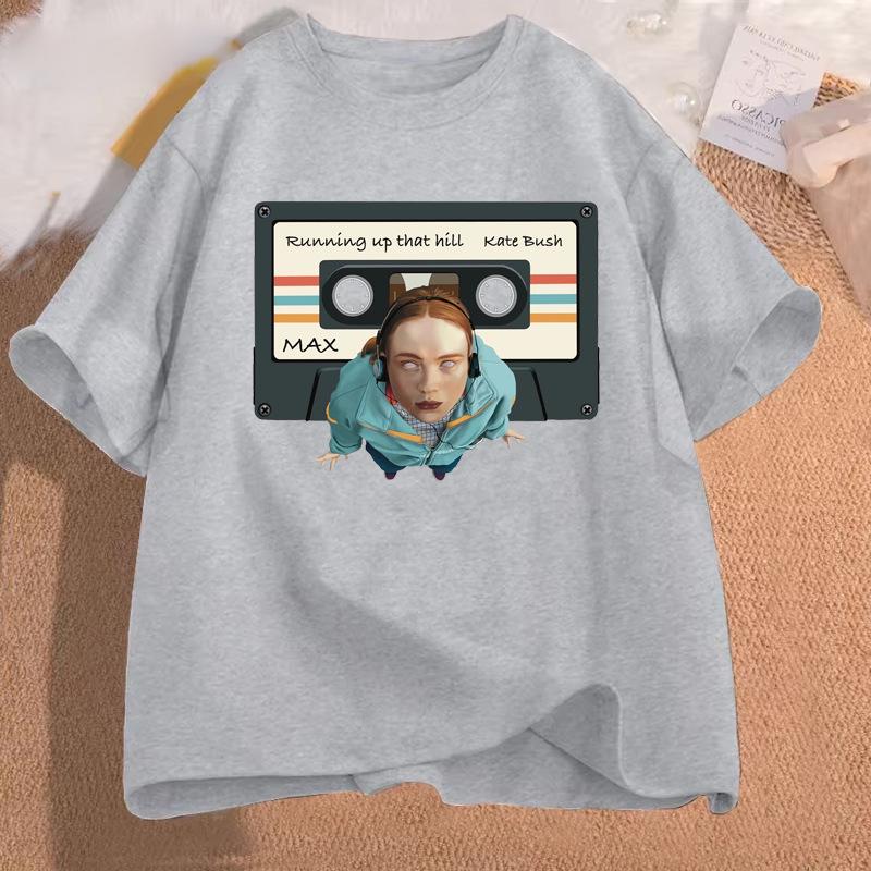 Horror Drama Casual Print Short Sleeve T-shirt - European Size Modal Top