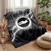 Coperta in Flanella con Stampa Calcio Brighton & Hove Albion, Coperta Morbida Calda Leggera per Divano Letto Campeggio