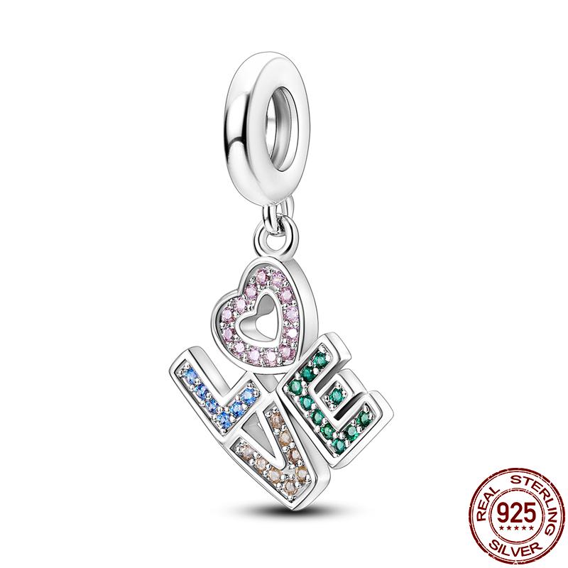 Copper Zircon Series Charms Fit Original Pan Bracelet&Bangle Diy Beads For Women Birthday Fine Jewelry Gift