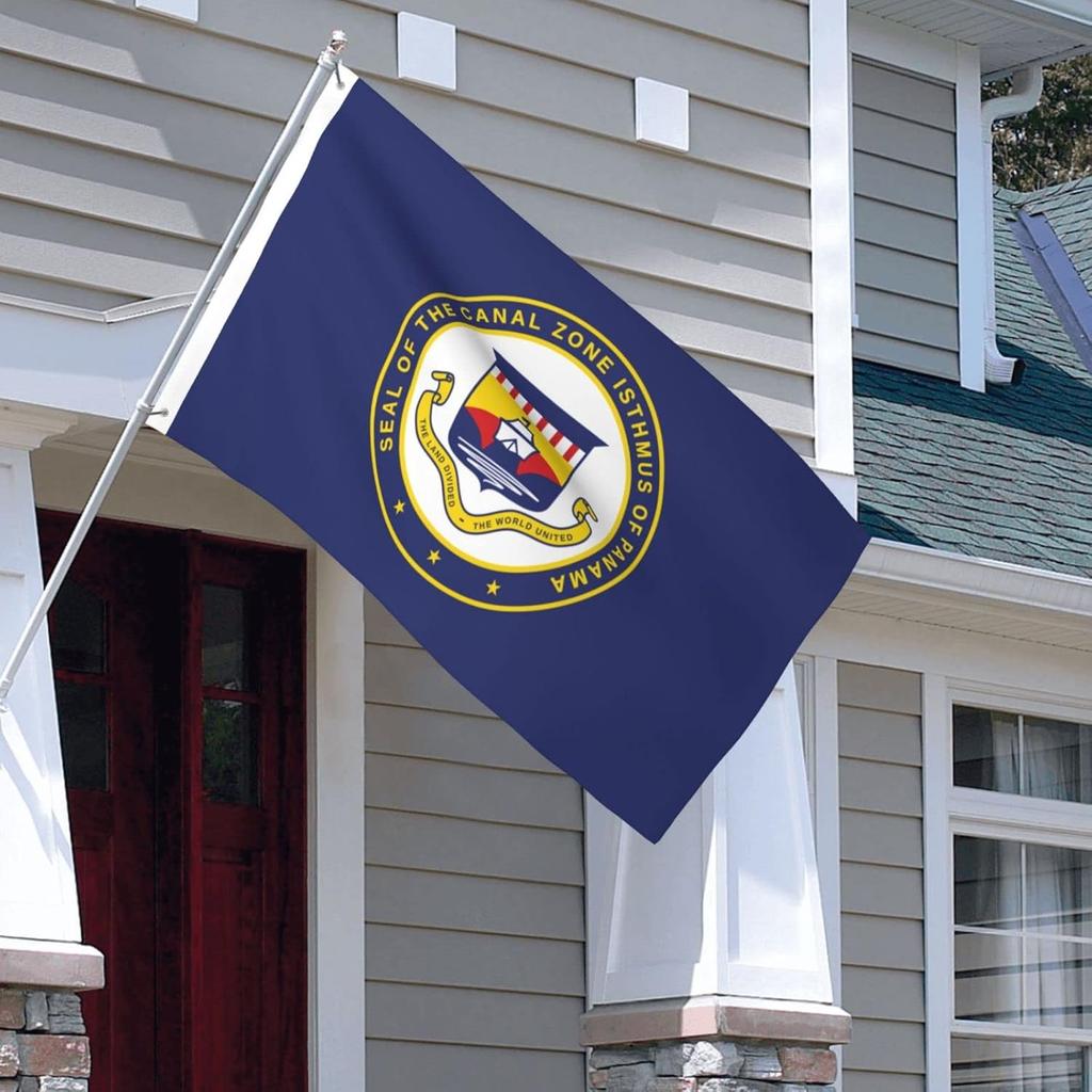 Flag Of Panama Canal Zone 3x5ft Double-Sided Printed Flag Outdoor Decorative Flag 3by5 Non-Fading