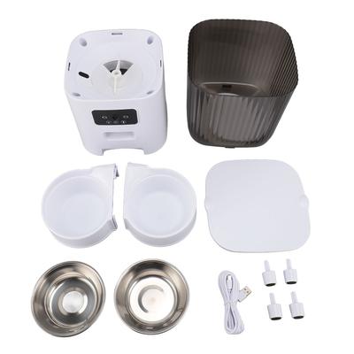 Pet Feeder Multifunctional 304 Stainless Steel Food Bowl Cat Food Dispenser 5L Capacity for Indoor